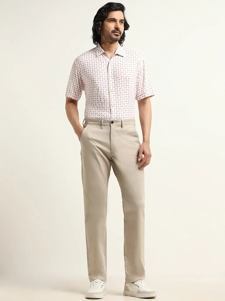 Ascot Beige Relaxed Fit Chinos