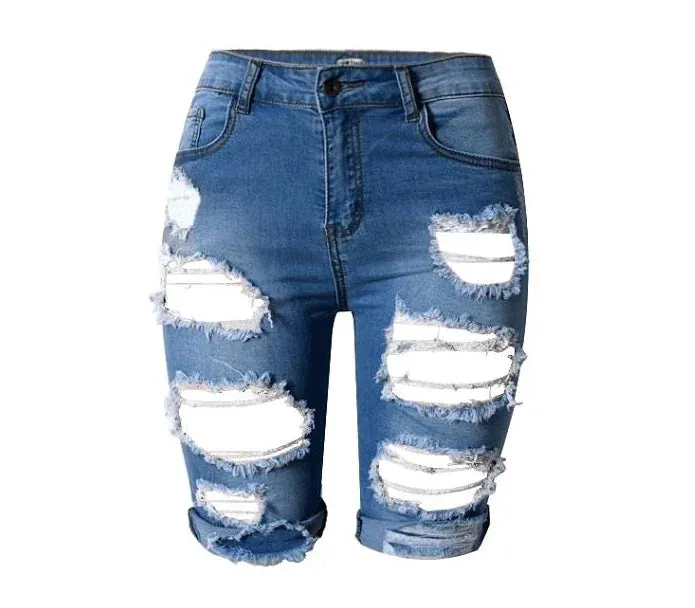 Bermuda Ripped Shorts^