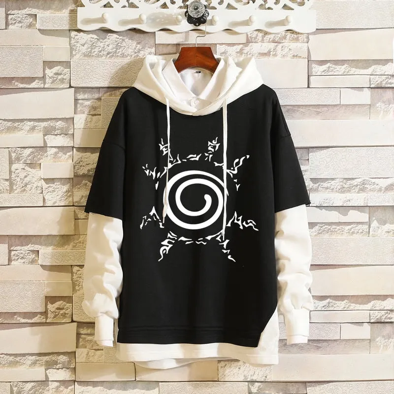 Black White Denim Hoodies/Jackets Collection 2 Naruto/Boruto (Variants Available)