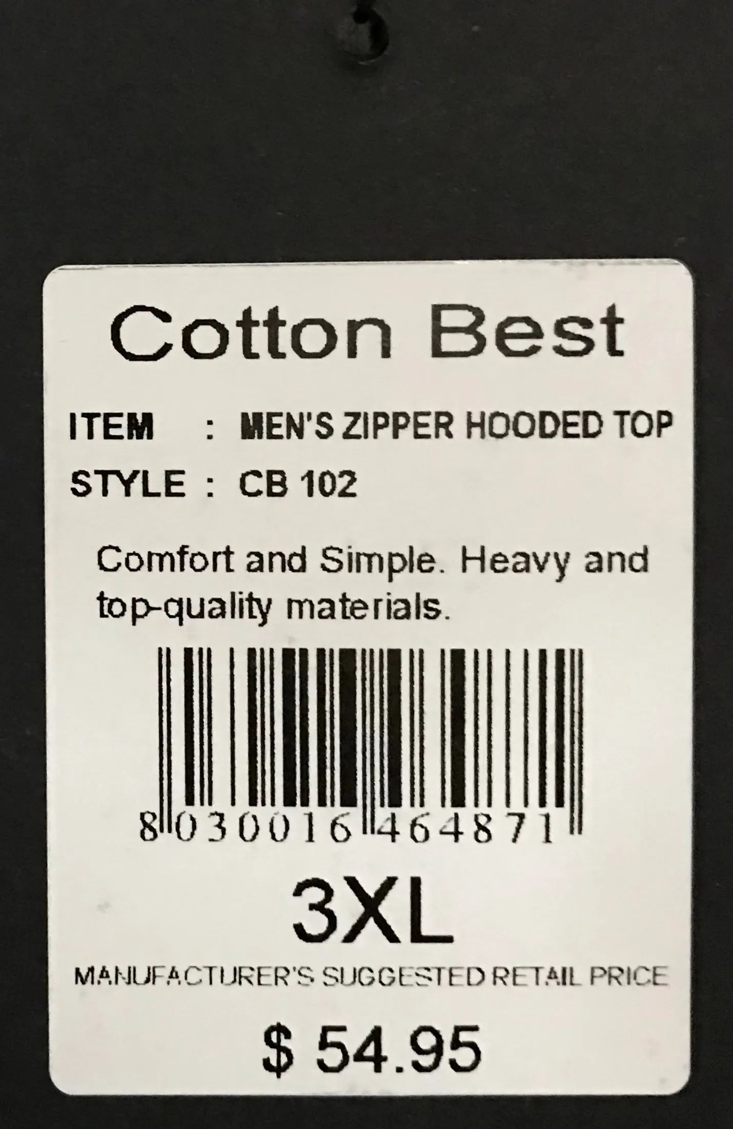 ^COTTON BEST^ (GREY) ZIP UP HOODIES ~HIGH GRADE COTTON BLENDS~