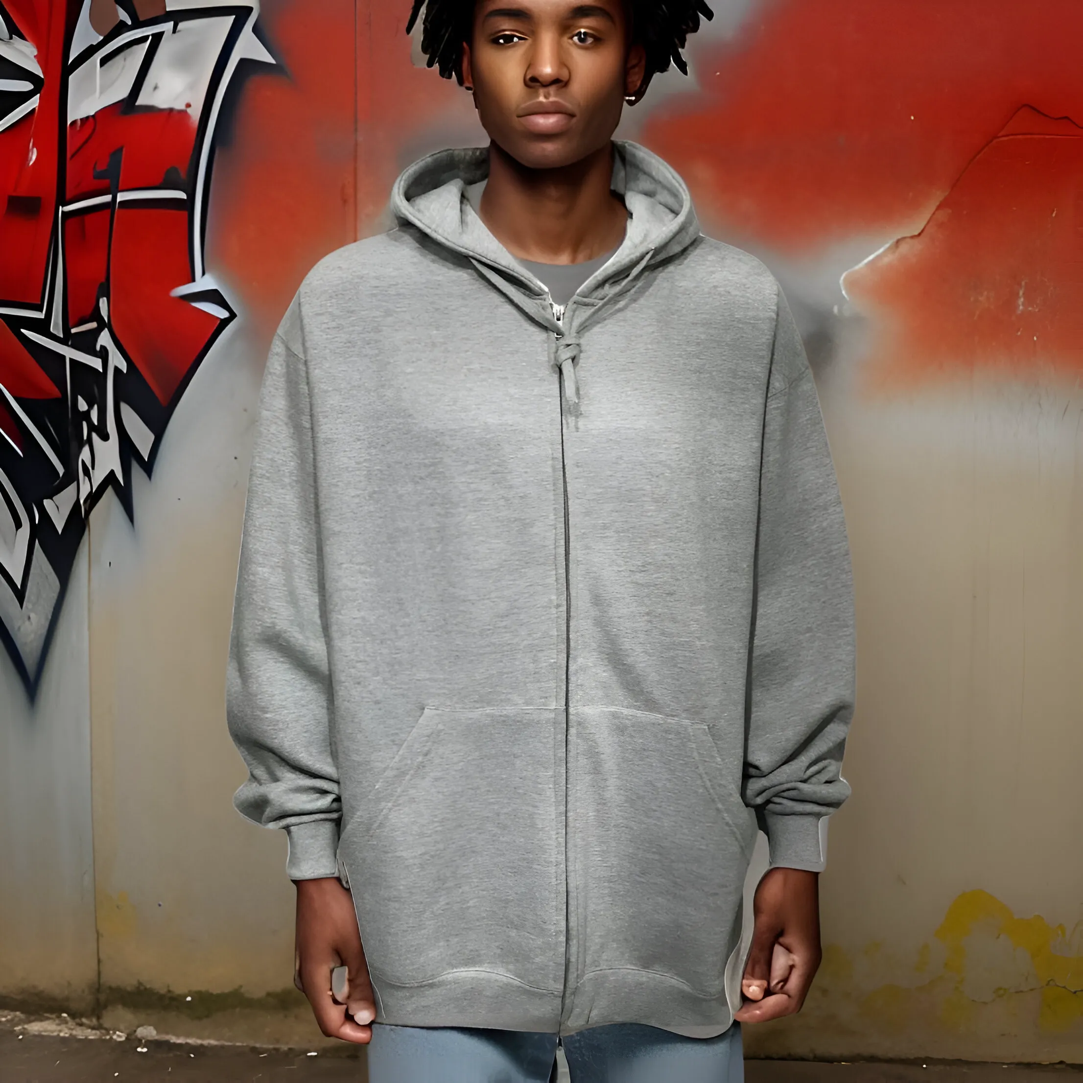 ^COTTON BEST^ (GREY) ZIP UP HOODIES ~HIGH GRADE COTTON BLENDS~