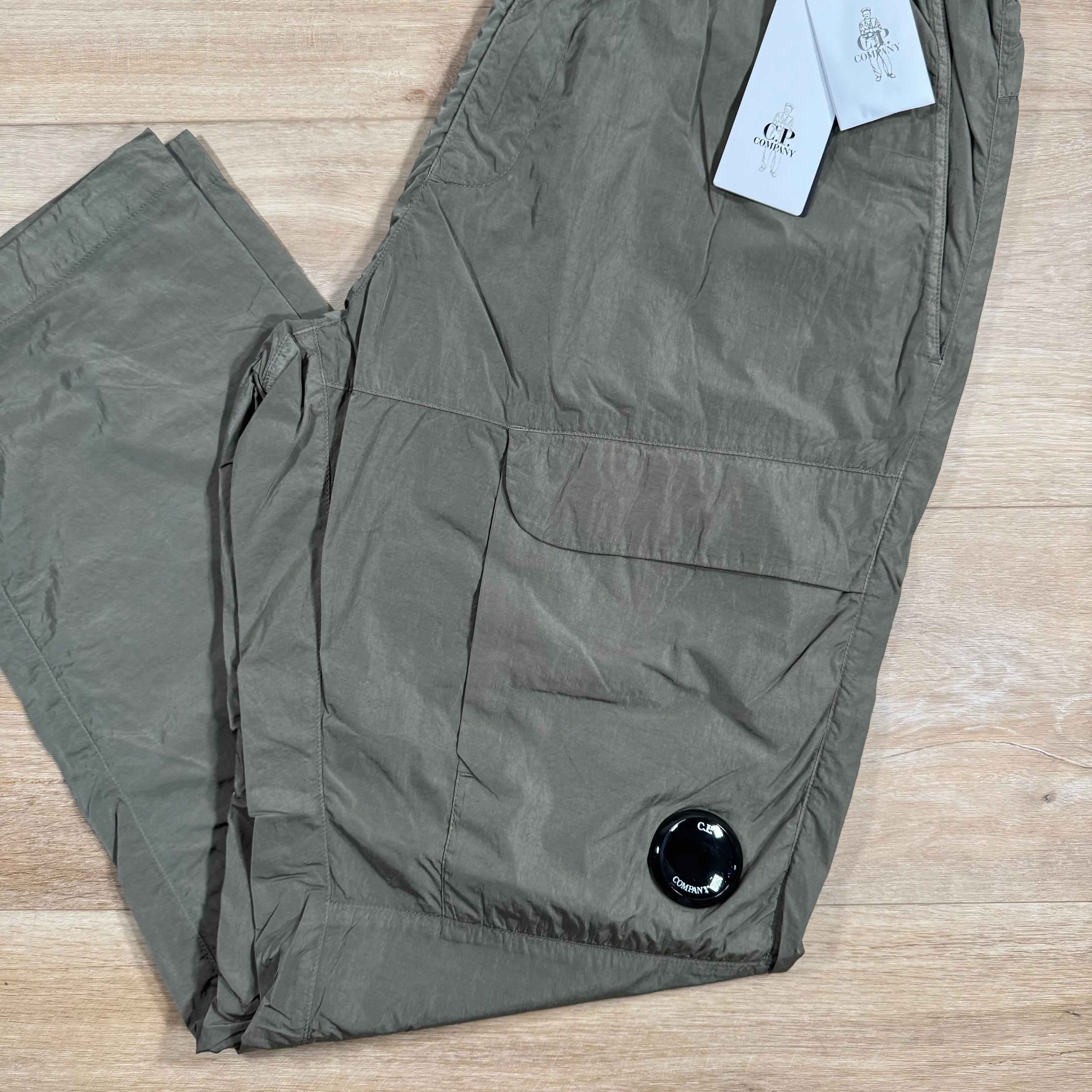 C.P. Company Chrome-R Loose Cargo Pants in Walnut