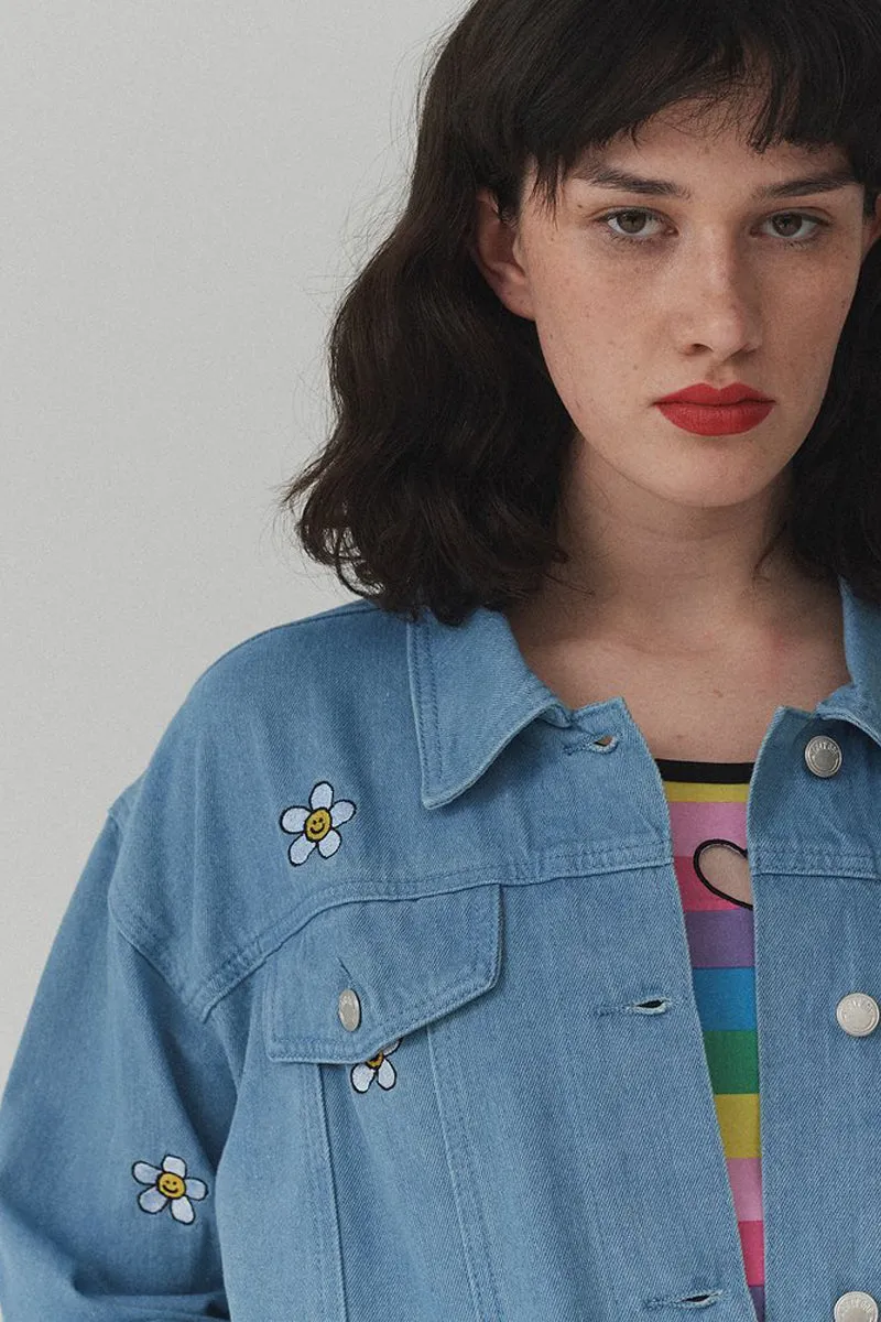 Daisy Denim Jacket - Blue