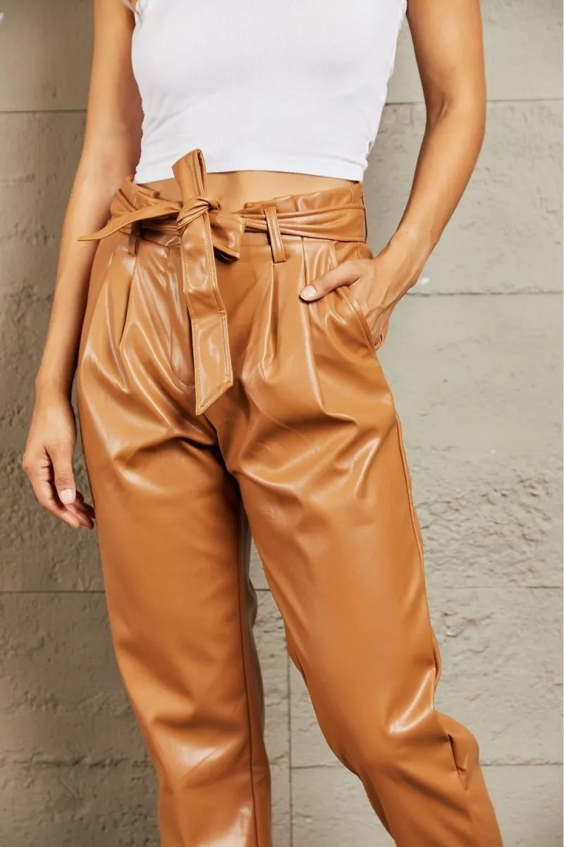 Dare To Wear Out Heyson Faux Leather Pants