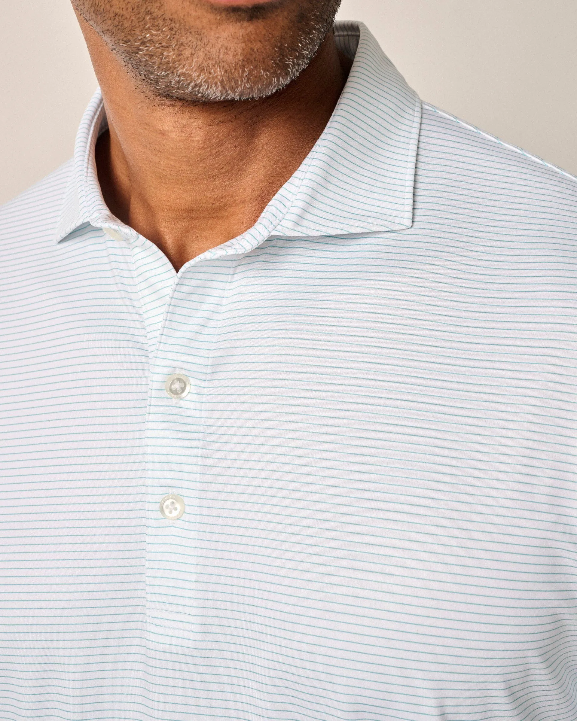 Featherweight Performance Polo - Double Eagle Stripe