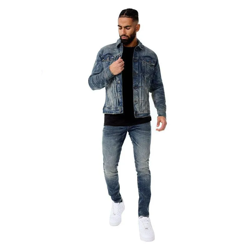 Men's Boulder Denim Trucker Jacket, Antique