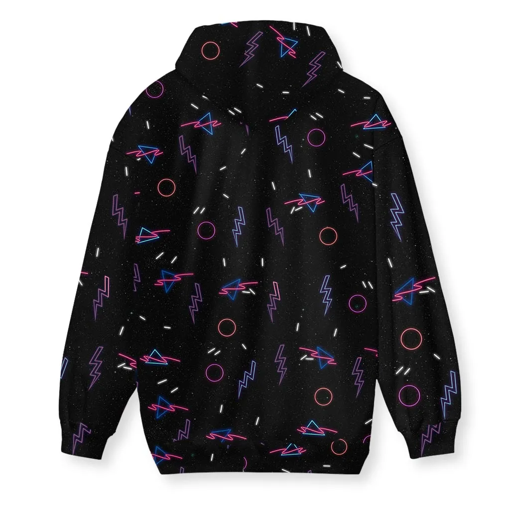 Retro Arcade Carpet Men's Zip-Up Hoodie