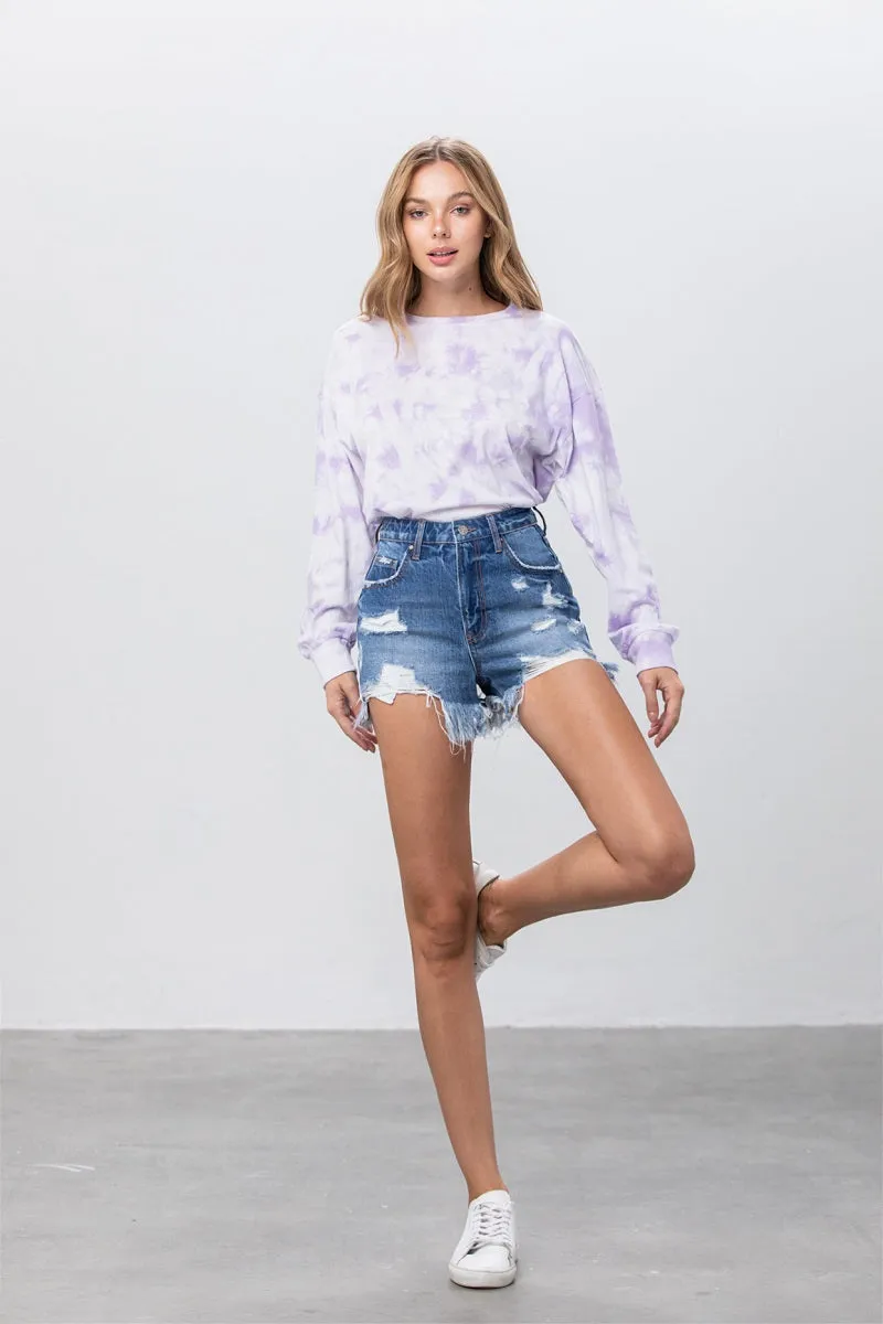 Rippie Cutie High Rise Denim Shorts