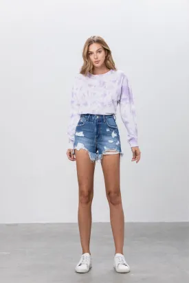 Rippie Cutie High Rise Denim Shorts