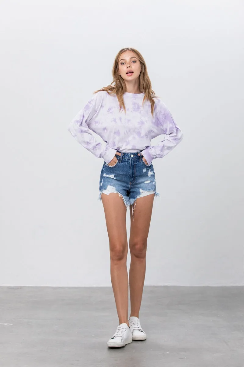 Rippie Cutie High Rise Denim Shorts