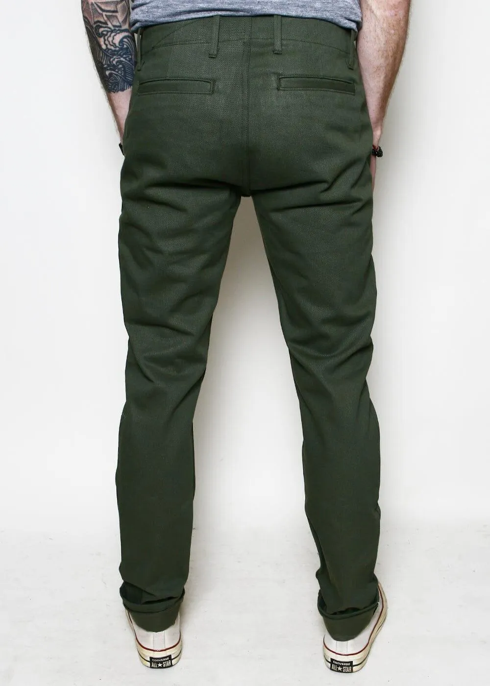 Rogue Territory - Infantry Pant Green Selvedge Twill