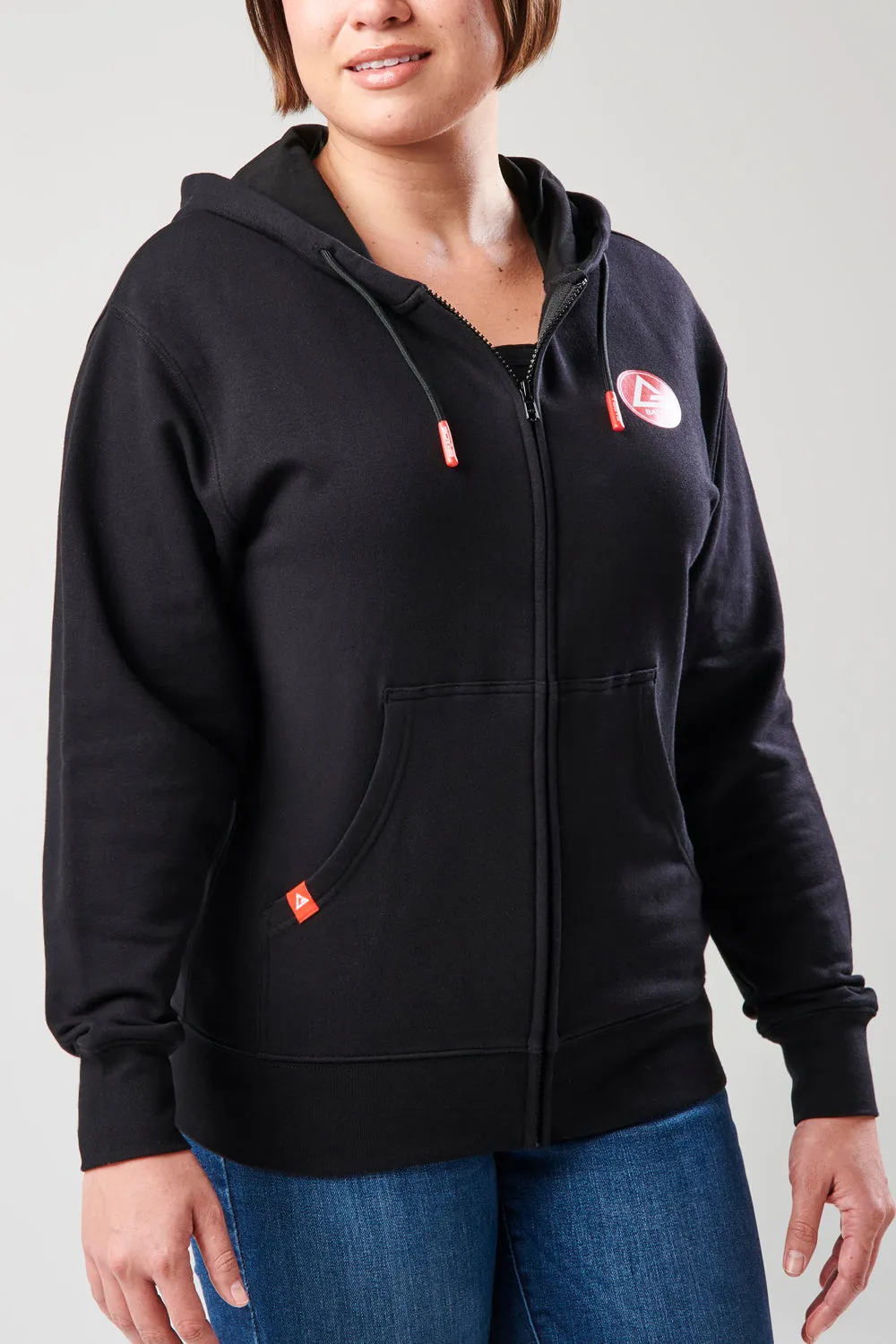 RS Classics Womens Zip Up Hoodie - Black