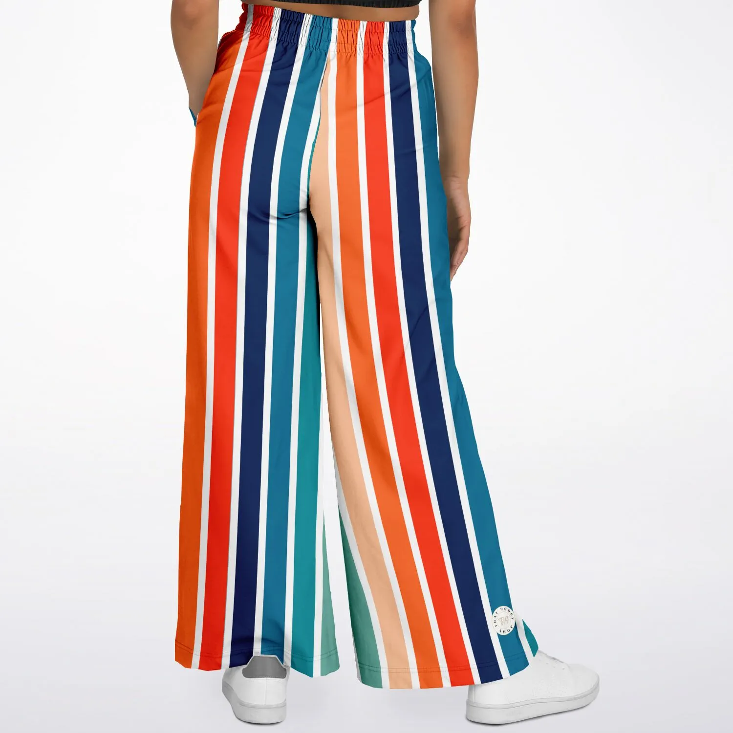 Salsa Time Striped EcoPoly Wide Leg Pants