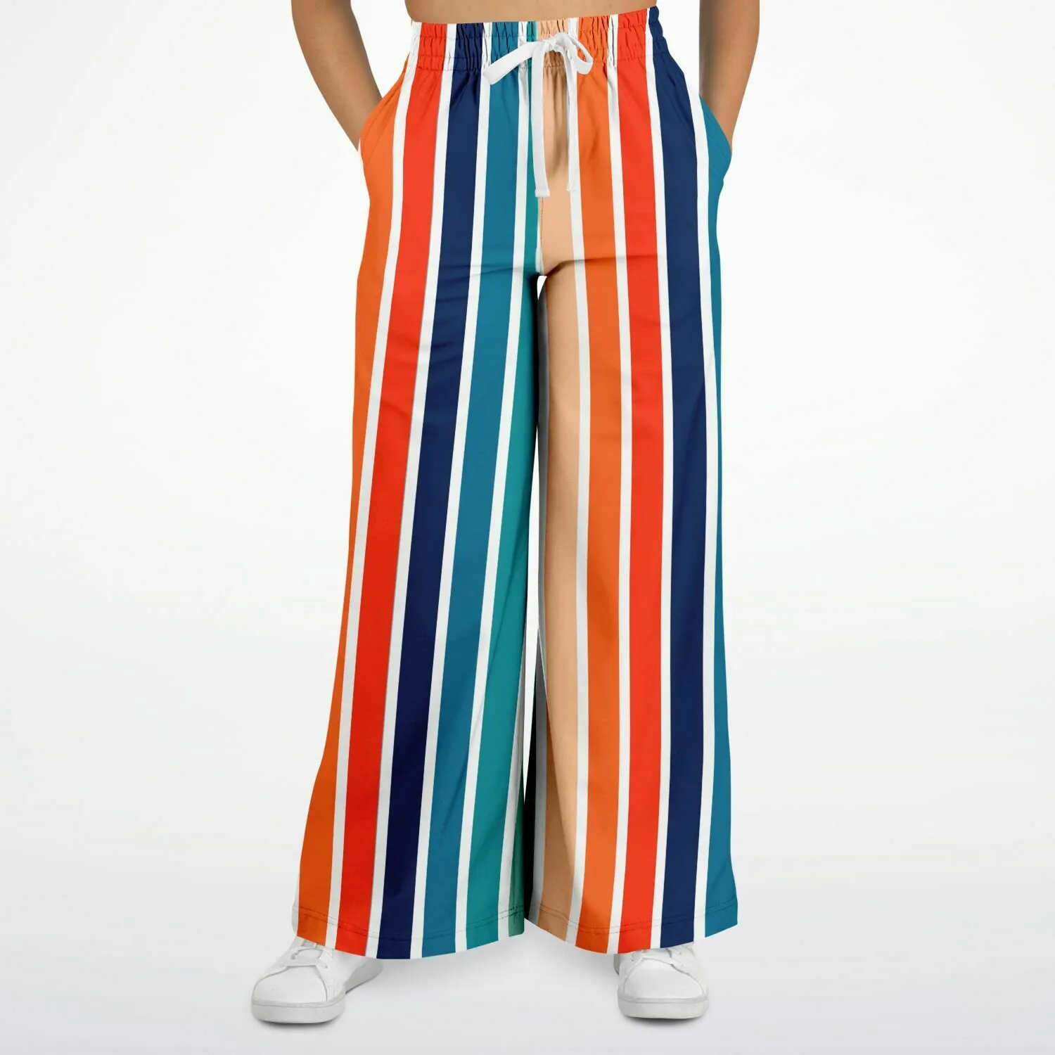 Salsa Time Striped EcoPoly Wide Leg Pants