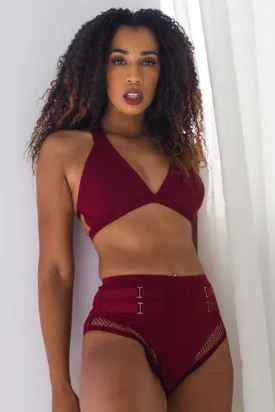 Tatiana Activewear Isla Shorts - Burgundy