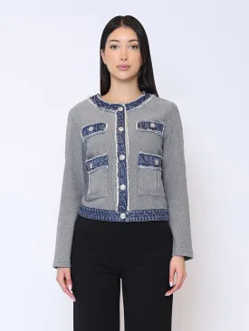 TWO TONE DENIM JACKET