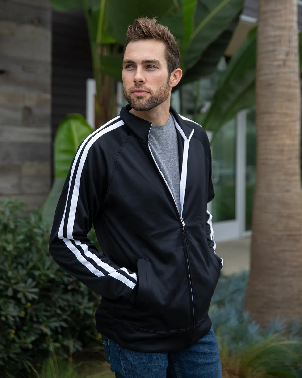 Unisex Lightweight Poly-Tech Track Jacket