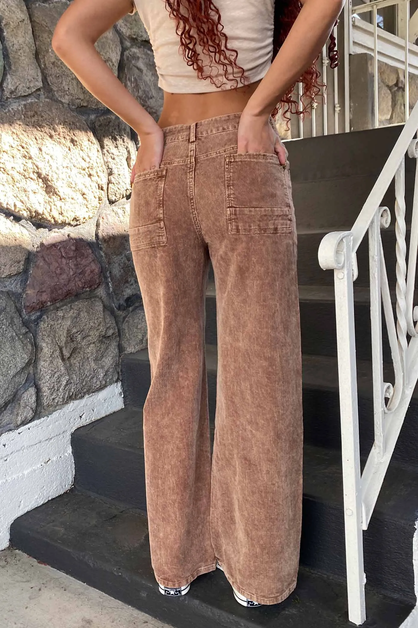 Wide Leg Corduroy Pants