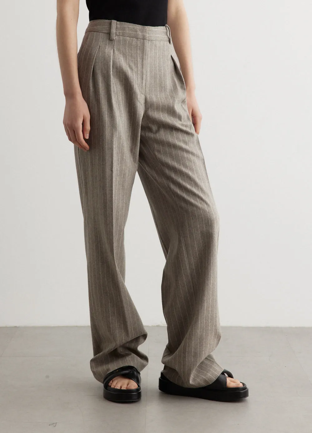 Wide Leg Striped Pants